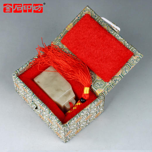 金石印坊 伊犁冻石仿古鼻钮方章 单枚装 送锦盒印绳 商品图4