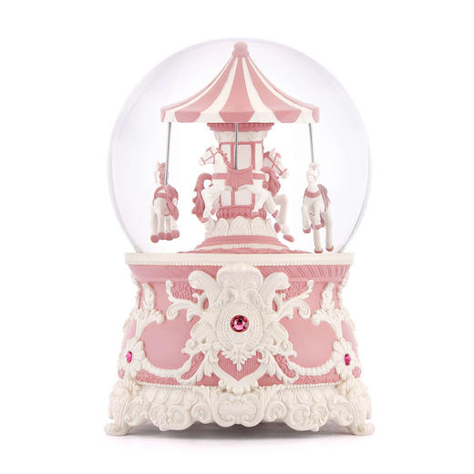 JARLL 120MM 旋转木马音乐盒水球 商品图2
