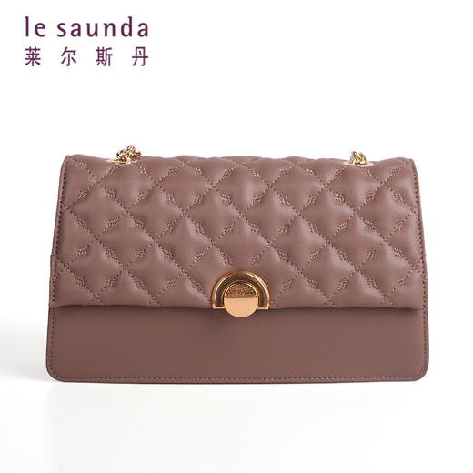 莱尔斯丹2021秋冬款小香风链条单肩女包2TH7691 商品图1