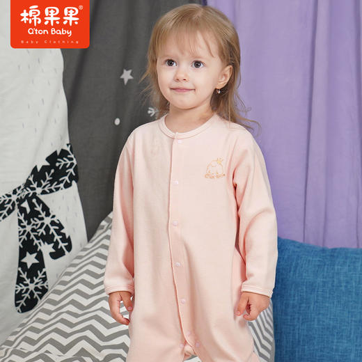 棉果果冬季新品蓄热锁温内衣对开连体衣连身衣哈衣M421722421759 商品图0