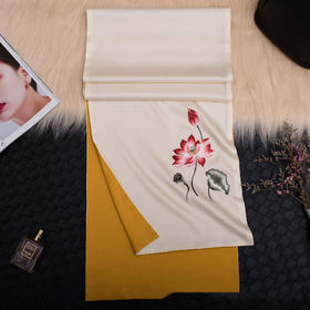 TL-33650009刺绣围巾百搭苏绣真丝披肩防嗮优雅妈妈教师节礼品中国风丝绸丝巾