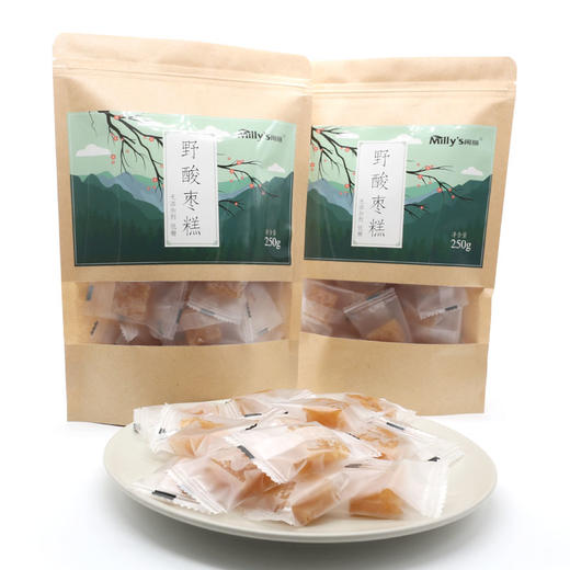 Milly's闽丽 - 来自武夷山脉的低糖无添加剂野酸枣糕(250g/袋) 商品图0
