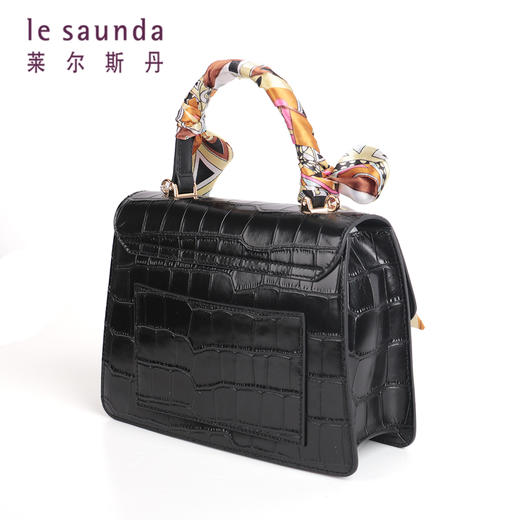 莱尔斯丹女包2021秋冬款时尚百搭单肩斜挎小方包2MH7659 商品图3