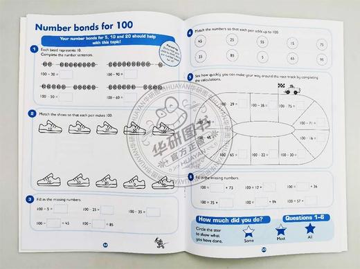 柯林斯易学儿童KS1练习册3册 英文原版 Collins Easy Learning KS1 加减乘除法 分数 学生练习册 数学技巧学习英语书籍 进口英文版 商品图2