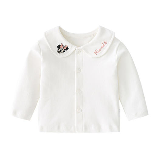 【优选面料 柔软舒适健康】A类纯棉婴儿秋冬装打底衫长袖婴儿翻领开衫男女宝宝秋季儿童衬衫上衣 商品图4