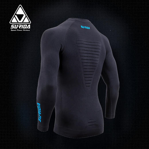 速力达SURIDA飓风多功能运动跑步套装长袖/长裤越野跑步轻量压缩服户外保暖速干 商品图3