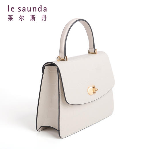 莱尔斯丹女包2021秋冬款时尚百搭单肩斜挎小方包2MH7659 商品图5
