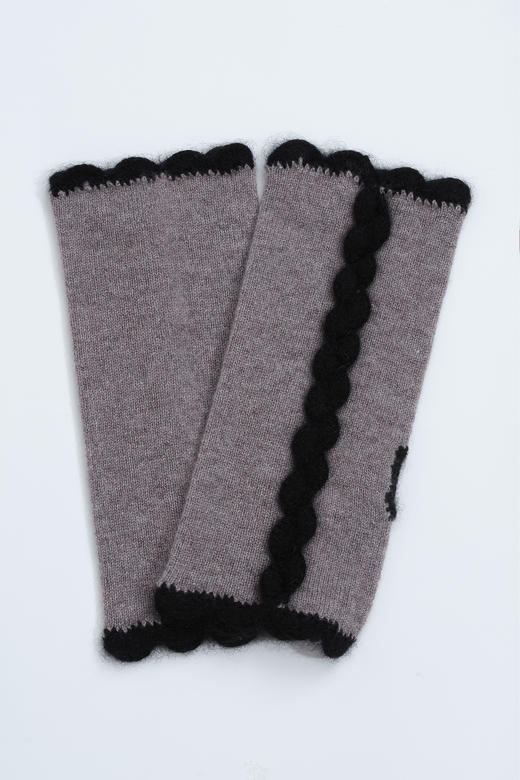  单面无指钩花短手套 SJF12P155B 商品图3