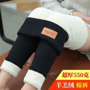 南极人羊羔绒打底裤东北特厚保暖棉裤女秋冬加绒加厚外穿大码高腰 商品图12