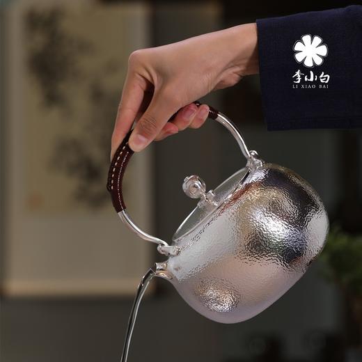 李小白纯银9999烧水壶600克重1升容量 商品图0