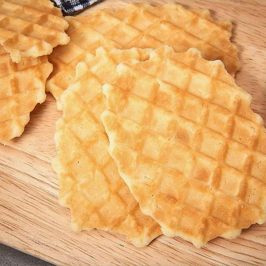 【only price 经典浓厚黄油风味华夫松饼】韩国9693进口 薄脆饼干