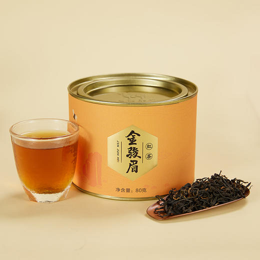 八马丨金骏眉  福建工夫红茶 一级 小罐装 80g 商品图0