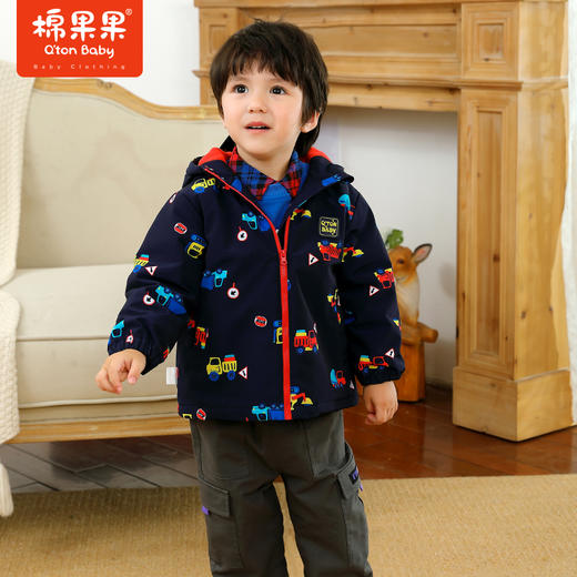 棉果果冬季男童印花长袖外套M412100321679 商品图0