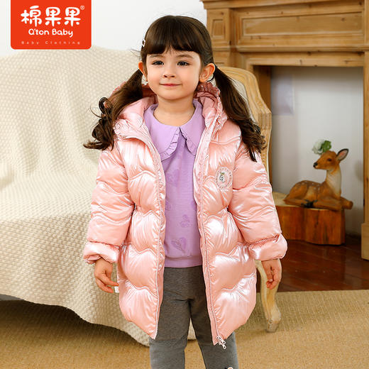 棉果果冬季女童长款羽绒服M422102921733 商品图0