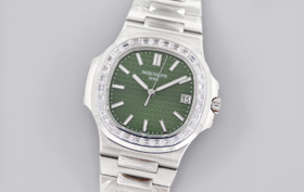 3K厂 【绿盘钻圈】PP百达翡丽运动优雅系列5711/1300A-001鹦鹉螺腕表