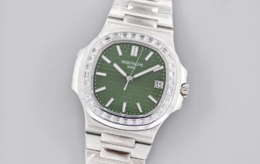 3K厂 【绿盘钻圈】PP百达翡丽运动优雅系列5711/1300A-001鹦鹉螺腕表 商品图0