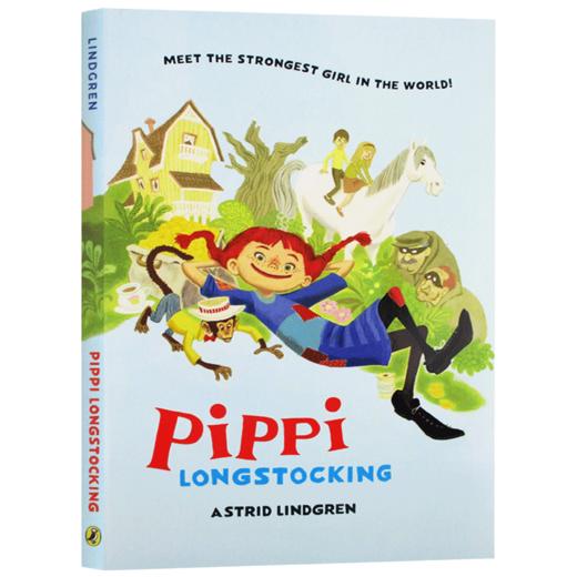 长袜子皮皮 英文原版 Pippi Longstocking 新版 长袜皮皮系列 美国校园小说 儿童英语章节书 商品图3