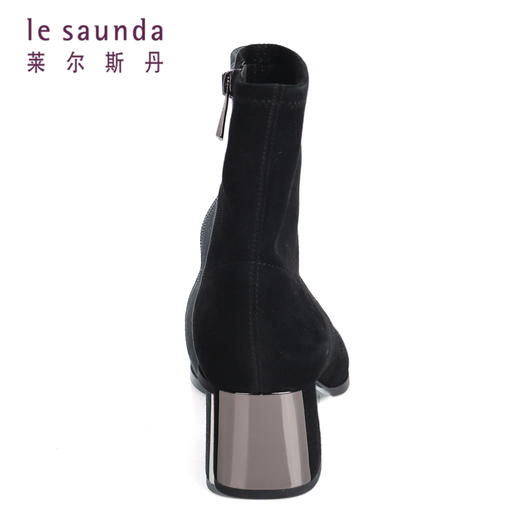 莱尔斯丹真皮粗跟显瘦时尚女靴 2T54704 商品图10