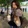 【格子围巾女】韩版秋冬季学生保暖披肩ins可爱厚围脖男 商品缩略图5
