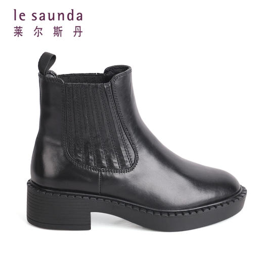 莱尔斯丹秋冬款圆头平底短靴2T42103v 商品图4