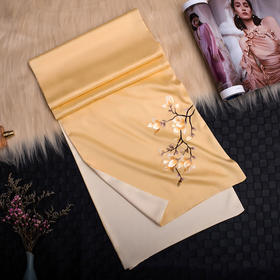 TL-33650009丝巾女真丝夏季刺绣中年妈妈款薄款小披肩百搭围巾