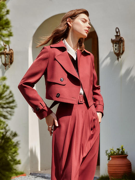 欧芮儿短外套女2021新款气质薄款小个子设计感法式洋气上衣 商品图0