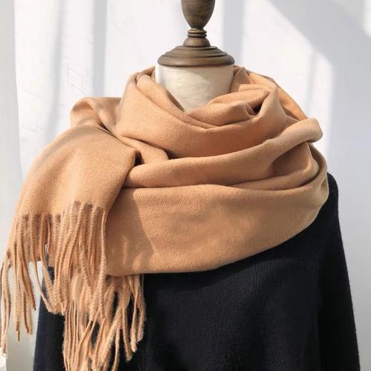 【柔软舒适】围巾女秋冬季韩版学生纯色保暖两用大披肩长款加厚情侣男围脖 商品图7