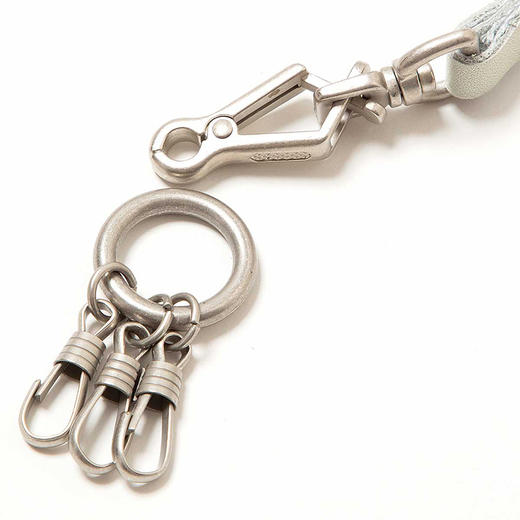 日本 hobo LONG KEY RING COW LEATHER 日本制牛皮皮绳项链钥匙扣 商品图2