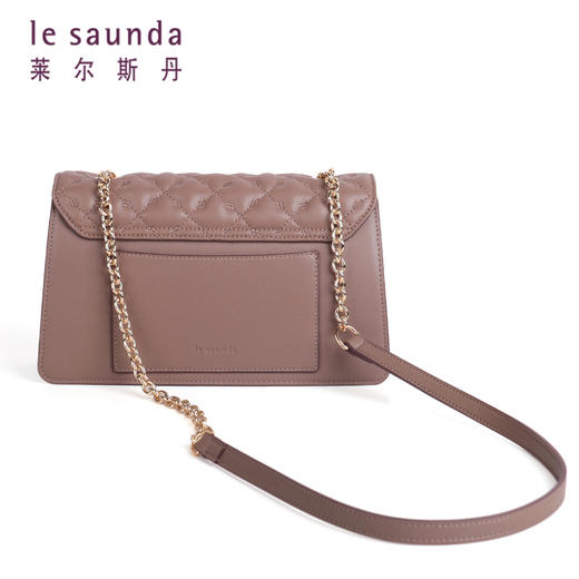 莱尔斯丹2021秋冬款小香风链条单肩女包2TH7691 商品图5