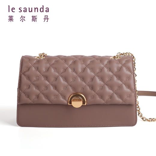 莱尔斯丹2021秋冬款小香风链条单肩女包2TH7691 商品图2