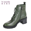莱尔斯丹秋冬时尚粗跟简约百搭马丁靴2T51033V 商品缩略图1