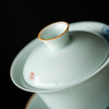 永利汇陶瓷盖碗三才碗瓷器冲茶器泡茶器功夫茶具 商品缩略图3