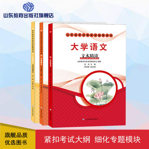 山东省专升本考试指导用书 大学语文(3册) 商品图0