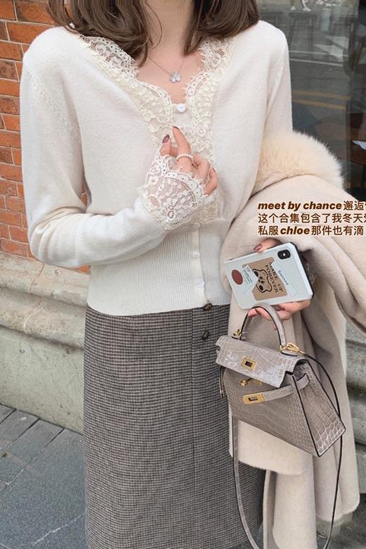 【金蘑菇菇 meet by chance 邂逅蕾丝】多版本内搭精致小心机毛衣 商品图7