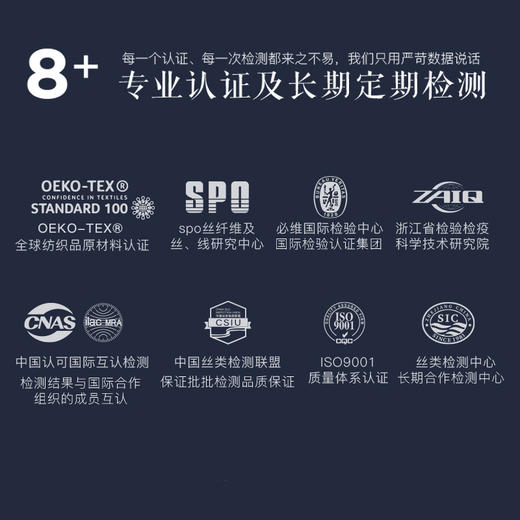 【蚕丝被】桑蚕丝冬被二合一子母被 40支全棉提花抑菌面料 蚕丝被芯被子 白色（全棉提花面料） 220*240cm【适用1.8m床】被子 商品图3