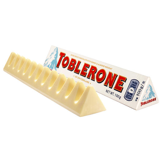 100g三角白巧克力含蜂蜜及巴旦木糖 商品图0