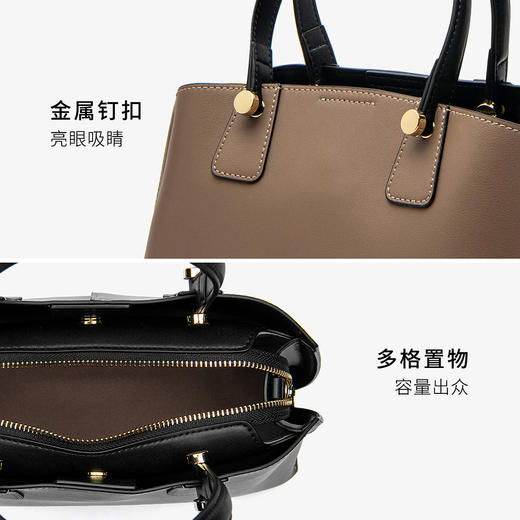 莱尔斯丹2021秋冬时尚休闲女士单肩手提女包袋2TH7687 商品图2