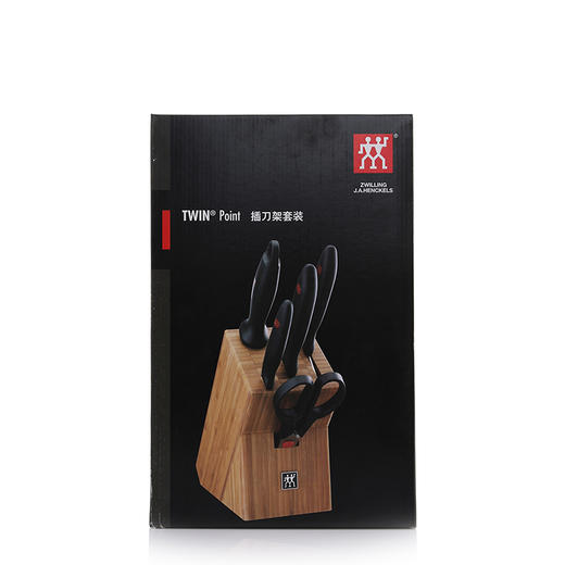 积分换购 | 预售 | 双立人 TWINPoint插刀架六件套(中片刀、多用刀 磨刀棒、剪刀 蔬菜刀、竹制插刀架） [福利品] 商品图6