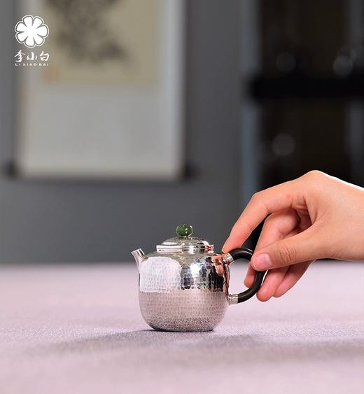 李小白纯银9999泡茶银壶120克130毫升 商品图5