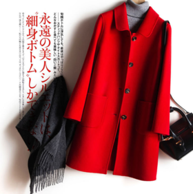 【服饰鞋包】-秋冬季羊绒双面呢大衣外套