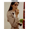 VIMAGE纬漫纪秋季新款气质时尚短款翻领收腰显瘦百搭外套V1603237 商品缩略图3