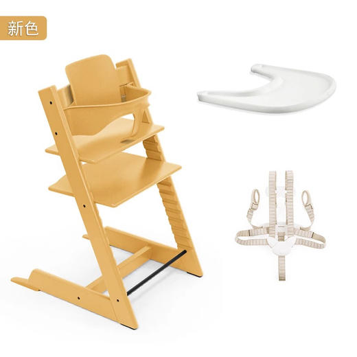 挪威 Stokke  Tripp Trapp 成长椅+Baby Set套件 TT学习椅 餐椅5件套 商品图4