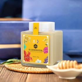 颐和贡 东北黑蜂 椴树雪蜜 纯蜂蜜 470g/瓶 多规格
