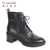 莱尔斯丹秋冬时尚粗跟简约百搭马丁靴2T51033V 商品缩略图7