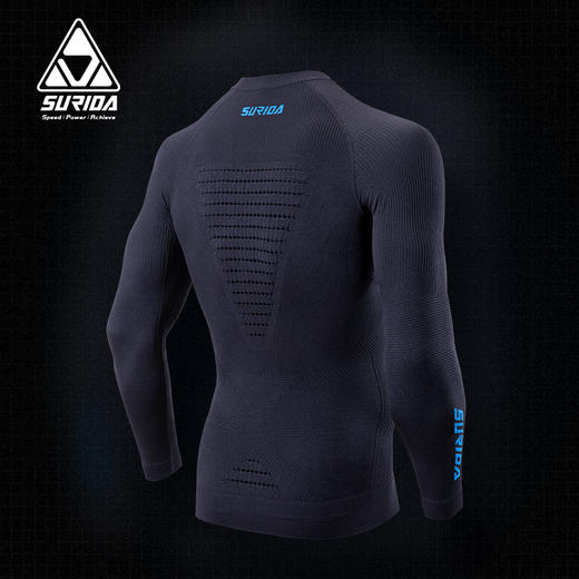 速力达SURIDA飓风多功能运动跑步套装长袖/长裤越野跑步轻量压缩服户外保暖速干 商品图1