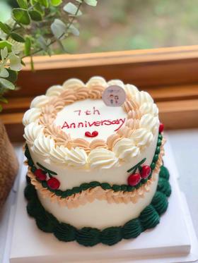 复古简洁奶油蛋糕 下单前请仔细阅读商品详情