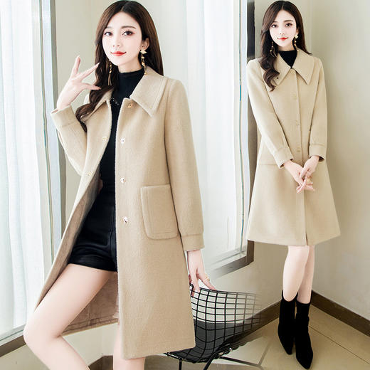 YWE  O21C150加厚保暖钻石貂绒大衣外套 商品图0