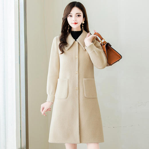 YWE  O21C150加厚保暖钻石貂绒大衣外套 商品图2