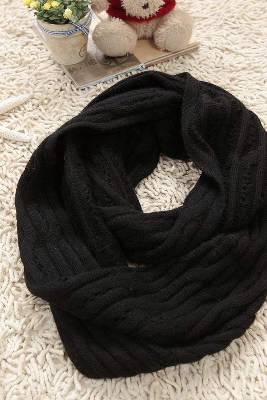  时尚绞花镂空围脖 WHF14P510N 商品图3
