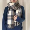 【格子围巾女】韩版秋冬季学生保暖披肩ins可爱厚围脖男 商品缩略图7